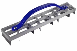 Рубанок алюминиевый для снятия гипсовой штукатурки, металлическая ручка размер 400х90мм