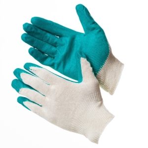 Перчатки х/б с 2-м латексным покрытием  Аленка