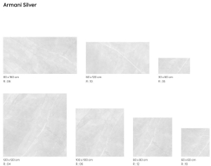 Керамогранит ARMANI SILVER POL 600*600*8,5 мм