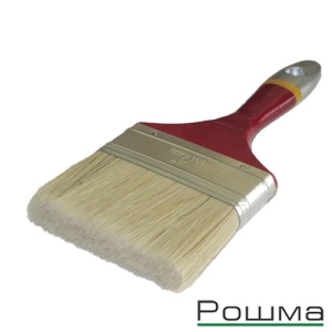 Кисть плоская РОШМА ЕВРО 4,0 / 100мм, натуральный ворс