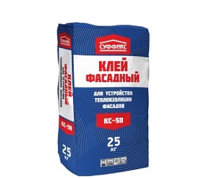 Клей для теплоизоляции Суффикс КС-50, 25 кг