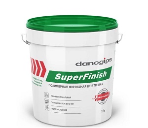 Шпаклевка полимерная финишная Danogips SuperFinish, 17 л / 28 кг Шпаклевка полимерная финишная Danogips SuperFinish, 17 л / 28 кг