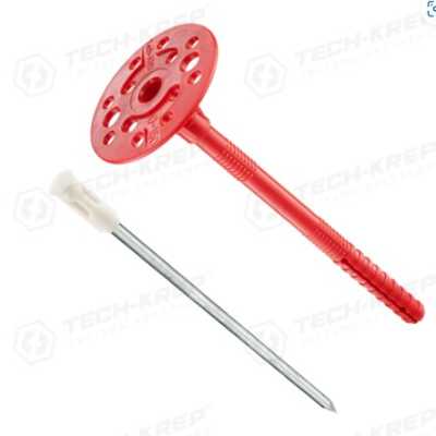 Дюбель-гвоздь гриб. с мет. серд. IZL-T 10/140 (1000 шт) ТЕРМО Tech-Krep Дюбель-гвоздь гриб. с мет. серд. IZL-T 10/140 (1000 шт) ТЕРМО Tech-Krep